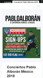Mobile Screenshot of pabloalboranfans.com